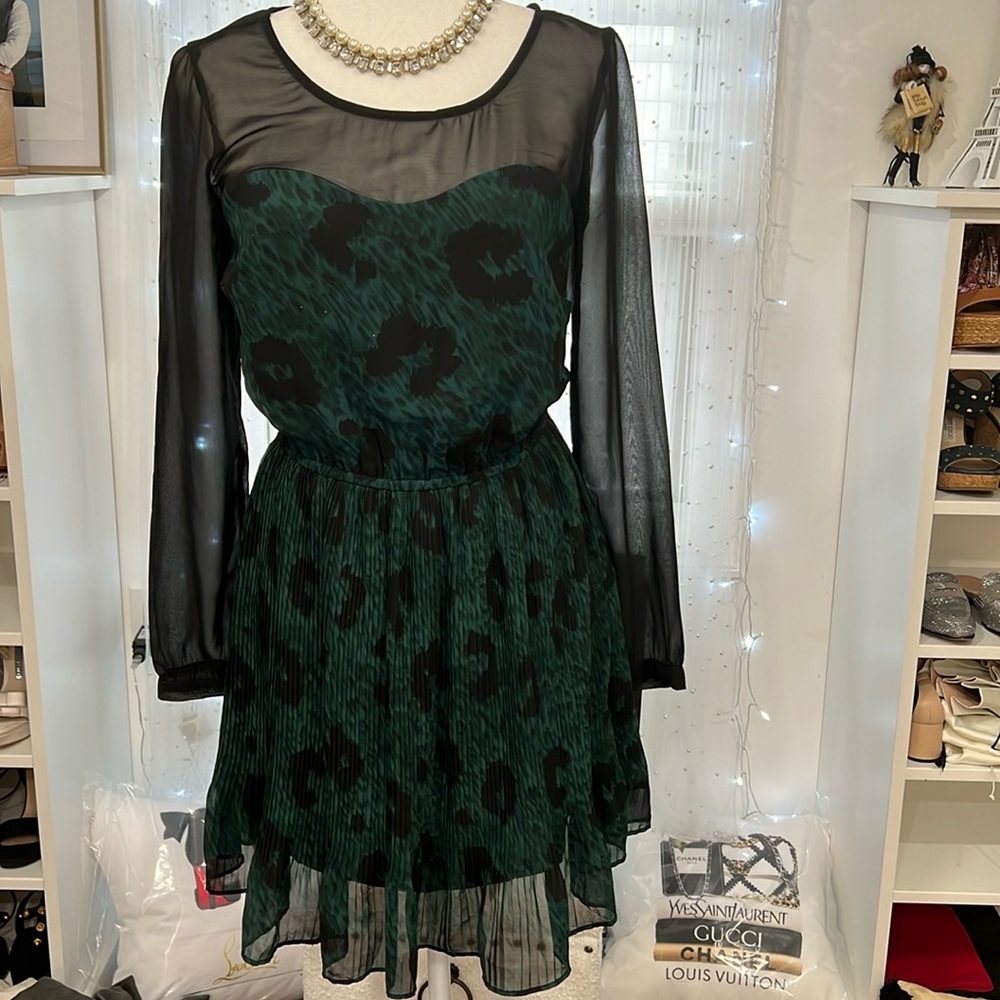 Black and green Jessica Simpson short dress size S